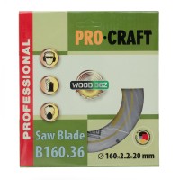 Пильный диск Procraft B160.36 36T (по дереву)