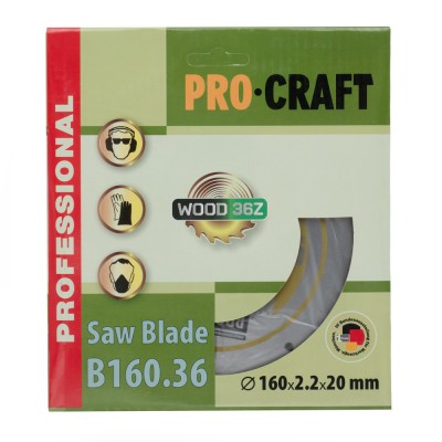 Пильный диск Procraft B160.36 36T (по дереву)