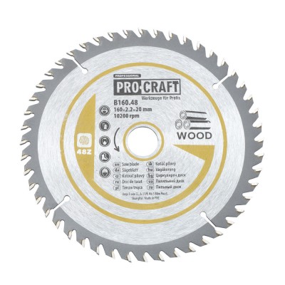 Пильный диск Procraft B160.48 48T (по дереву)