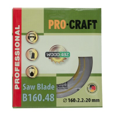 Пильный диск Procraft B160.48 48T (по дереву)