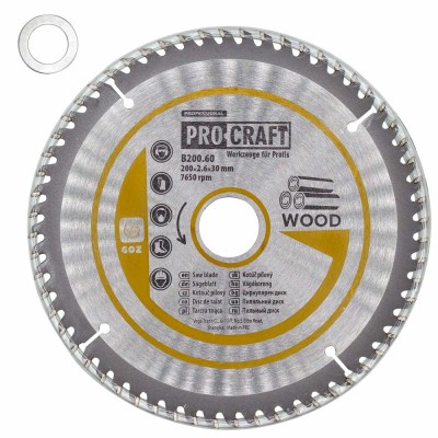 Пильный диск Procraft B200.60 60T (по дереву)