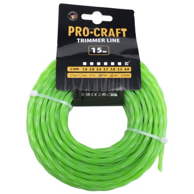 Леска спираль Procraft 4мм 15м