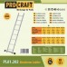 Лестница приставная алюминиевая Procraft PLA1.202