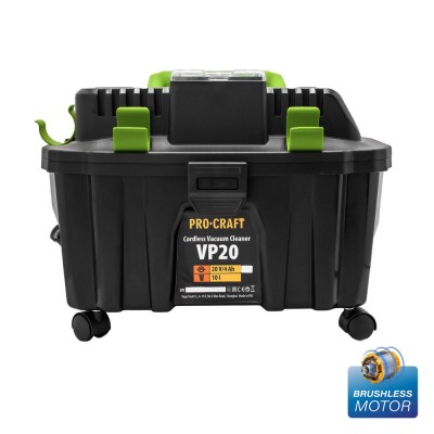 Аккумуляторный строительный пылесос Procraft VP20 (без АКБ и ЗП)