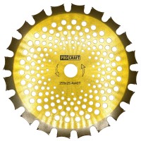 Нож 40T победитовый двусторонний золото Procraft D255*25.4