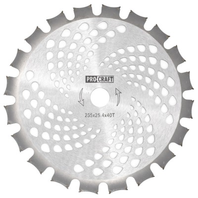 Нож 40T победитовый двухсторонний Procraft D255*25.4