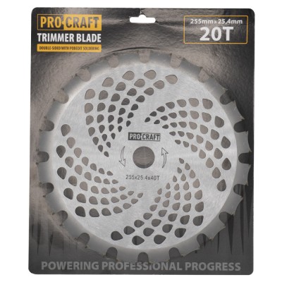 Нож 40T победитовый двухсторонний Procraft D255*25.4