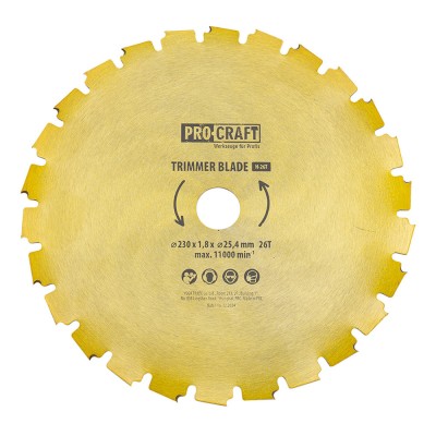 Нож 26T под напильник Procraft D255*25.4