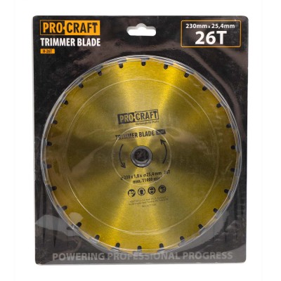 Нож 26T под напильник Procraft D255*25.4