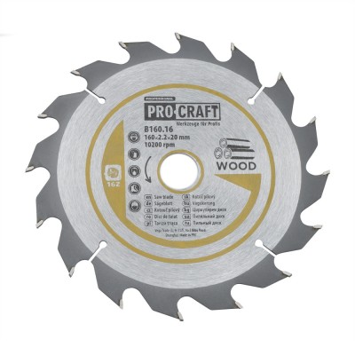 Пильный диск Procraft B160.16 16T (по дереву)