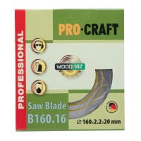 Пильный диск Procraft B160.16 16T (по дереву)