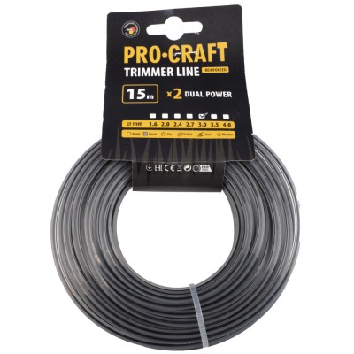 Леска с жилой квадрат Procraft 3мм 15м
