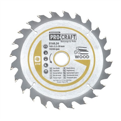Пильный диск Procraft B160.24 24T (по дереву)