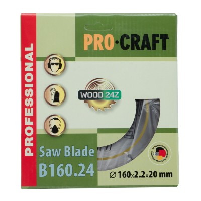 Пильный диск Procraft B160.24 24T (по дереву)