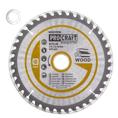Пильный диск Procraft B210.40 40T (по дереву)