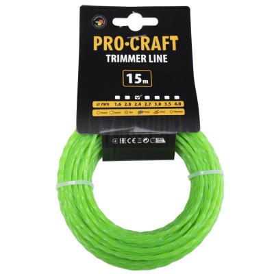 Леска спираль Procraft 2.4мм 15м
