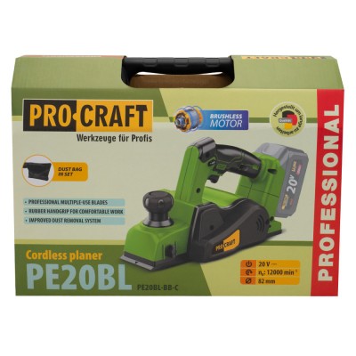 Аккумуляторный рубанок Procraft PE20BL (Без АКБ и ЗУ)