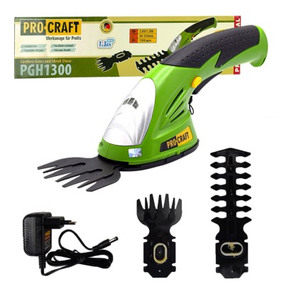 Подрезчик травы и кусторез аккумуляторный Procraft PGH1300