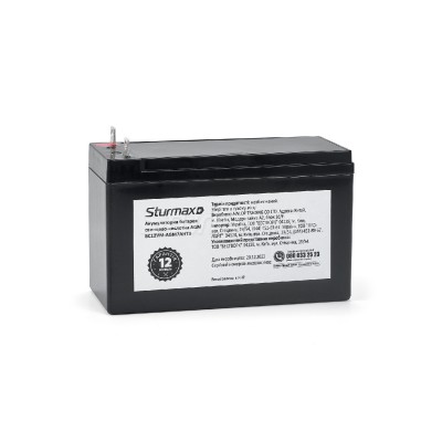 Sturmax BC12VM-AGM7AHT3 Аккумуляторная батарея свинцово-кислотная AGM 12B 7 Ач