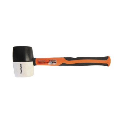 Sturmax 1012M-02-D0450 Киянка резиновая черно-белая. фиберг. ручка 450 г
