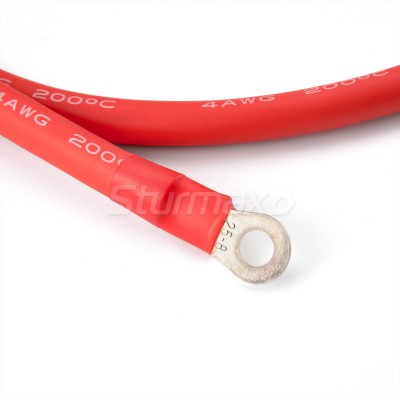 Sturmax BCM-R25100 Кабель медный для соединения АКБ 100 см 25мм2 M8 красный