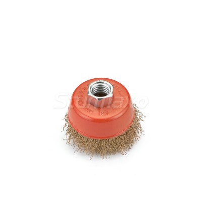 Sturmax 5240M-01-065 Щетка чашка 65 мм для КШМ, витая латунная проволока