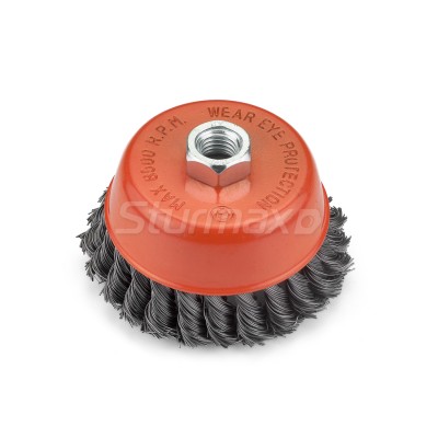 Sturmax 5240M-02-100 Щетка чашка 100 мм для КШМ, пучки стальной проволоки