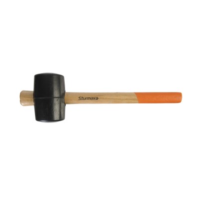 Sturmax 1012M-01-B0450 Киянка резиновая черная. дер. ручка 450 г