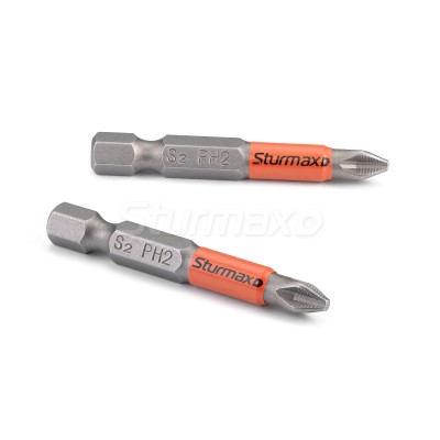 Sturmax 1041M-PH2-050-10 Биты S2 PH2x50 mm, 10шт (отрывная упаковка)