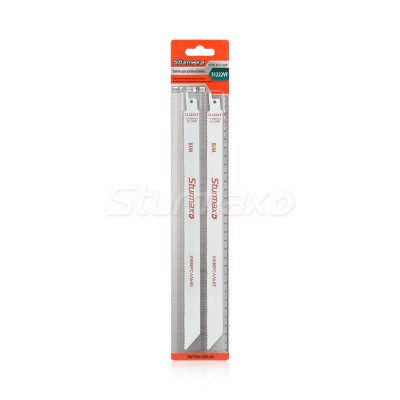 Sturmax 9019M-04-S1222VF Полотна для сабельной пилы BIM 2 шт 300 мм