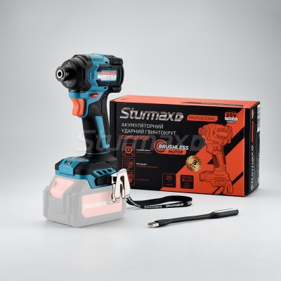 Sturmax CDM3204CRI Вертолет акум. 20В, 230 Нм, 1/4", бесщит, без аккумулятора и зарядного