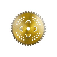 Sturmax BTAM002 Диск твердосплавный к триммеру 4 лепестка, 255мм 40 зубов (золотой цвет)